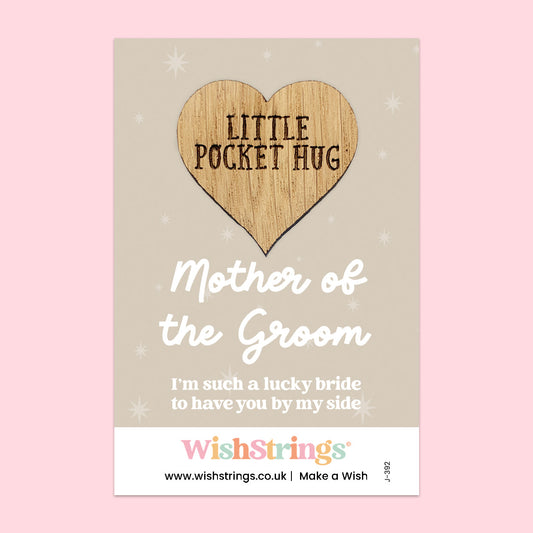 Pocket Hug – Mother of the Groom | Thoughtful Wedding Gift from Bride or Son | Keepsake Token of Gratitude & Love on the Big Day