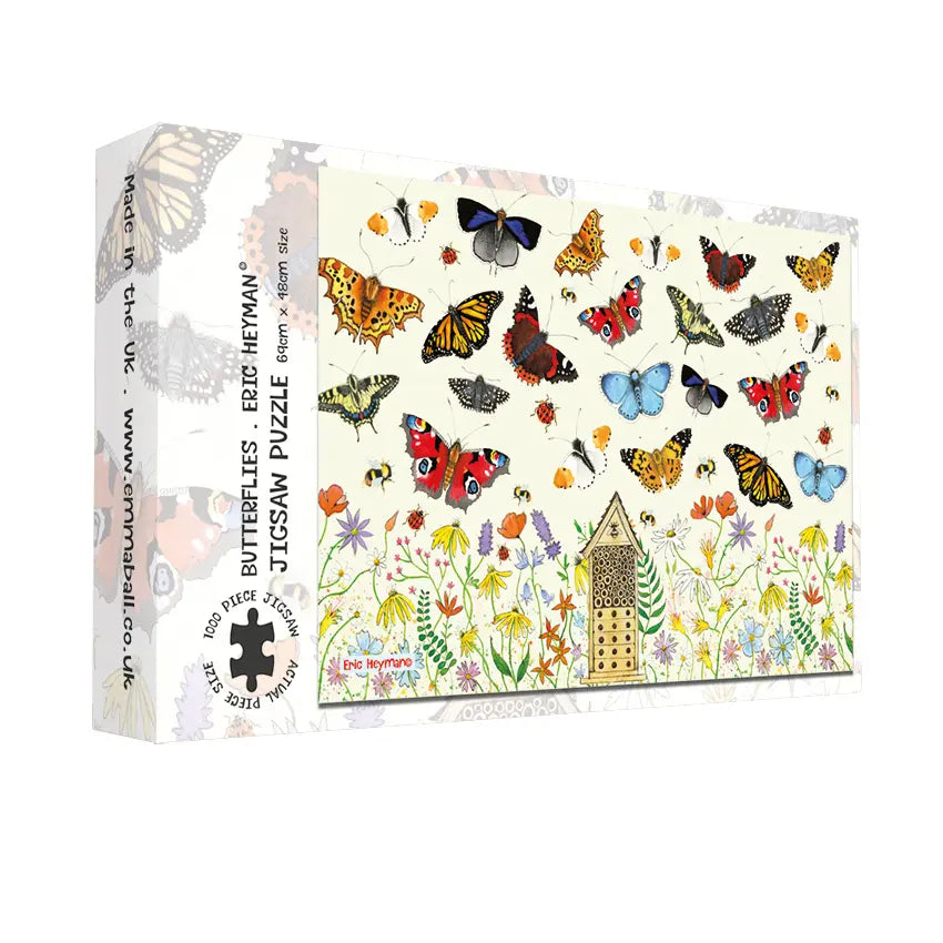 Emma Ball Butterflies 1000 Piece Jigsaw Puzzle by Eric Heyman