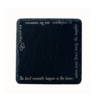 The Best Moments Single Slate Coaster