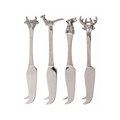 Country Animals Mini Cheese Knives - Set of 4