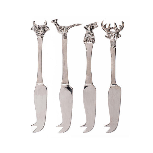 Country Animals Mini Cheese Knives - Set of 4