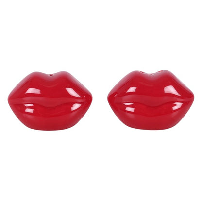 Lip Shaped Salt and Pepper Shakers