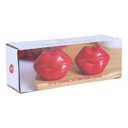 Lip Shaped Salt and Pepper Shakers