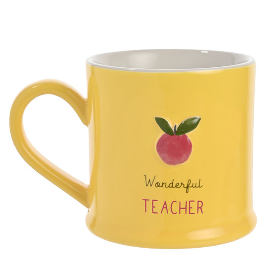 Love Life Embossed Mug - Teacher