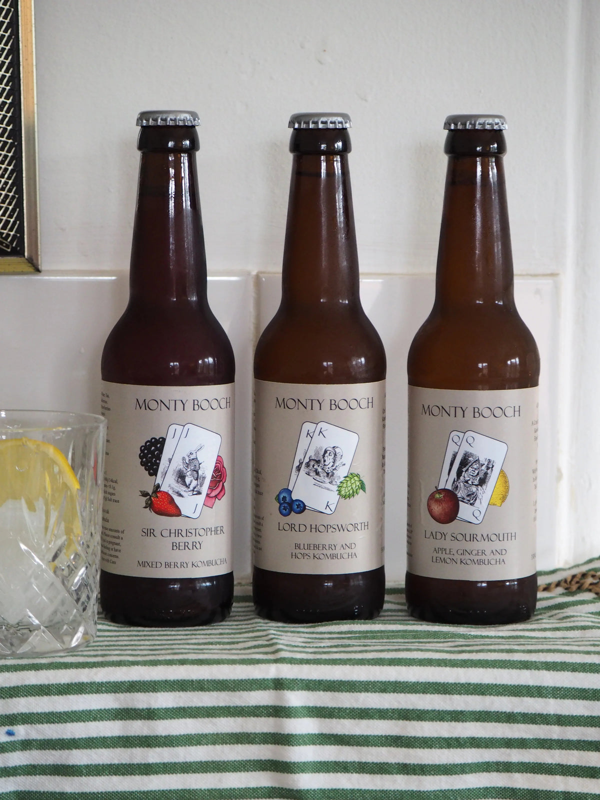 Kombucha Mixed Case, Raw, Unfiltered 330ml (12 or 24 Pack)
