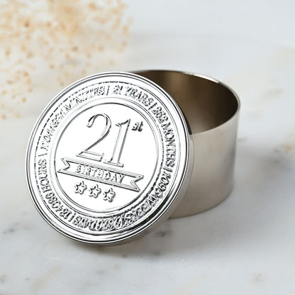 Milestones Round Trinket Box - 21
