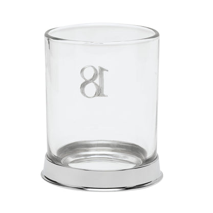 Milestones 3D Number Whisky Glass - 18