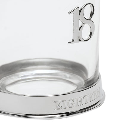 Milestones 3D Number Whisky Glass - 18