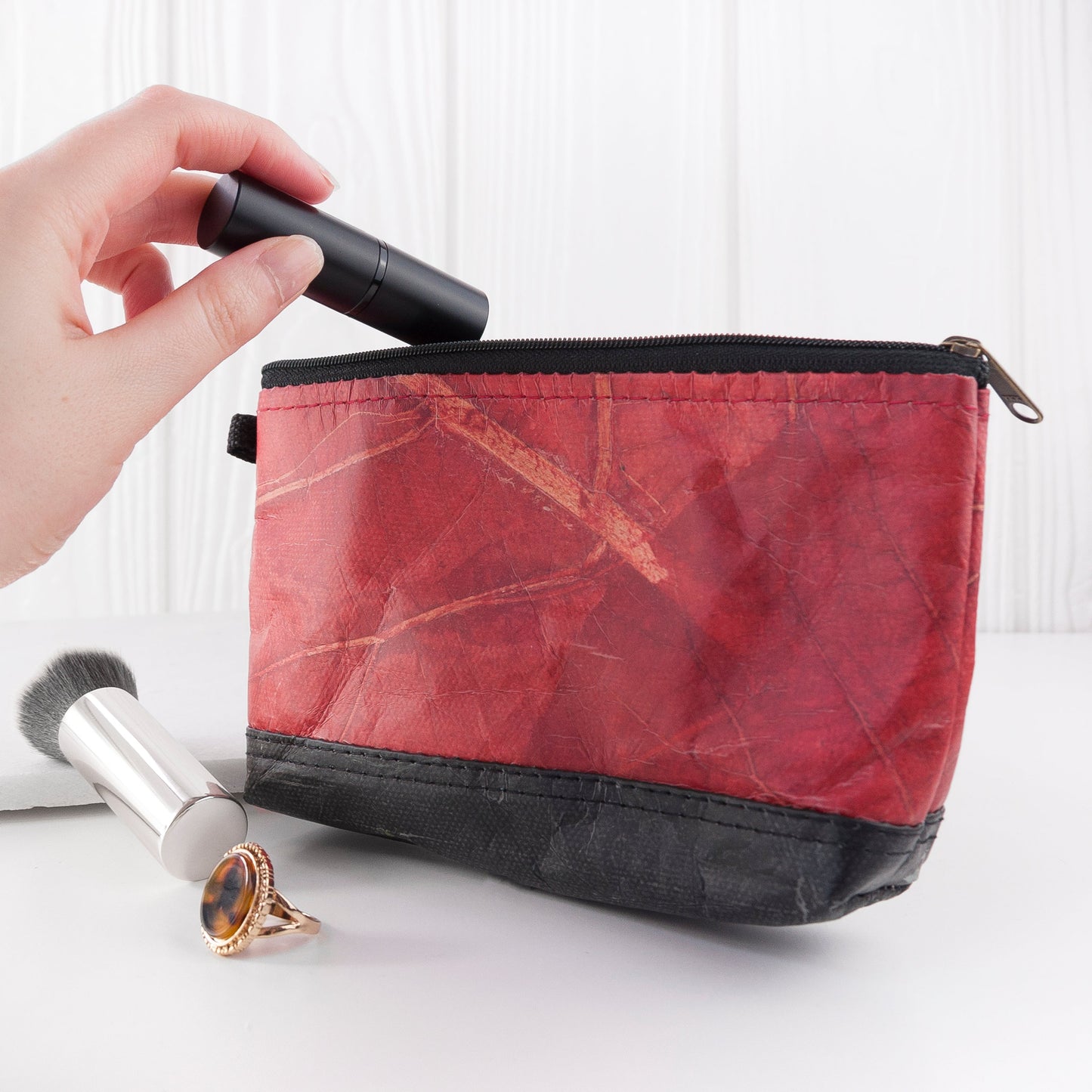 Vegan Leather Make Up Bag