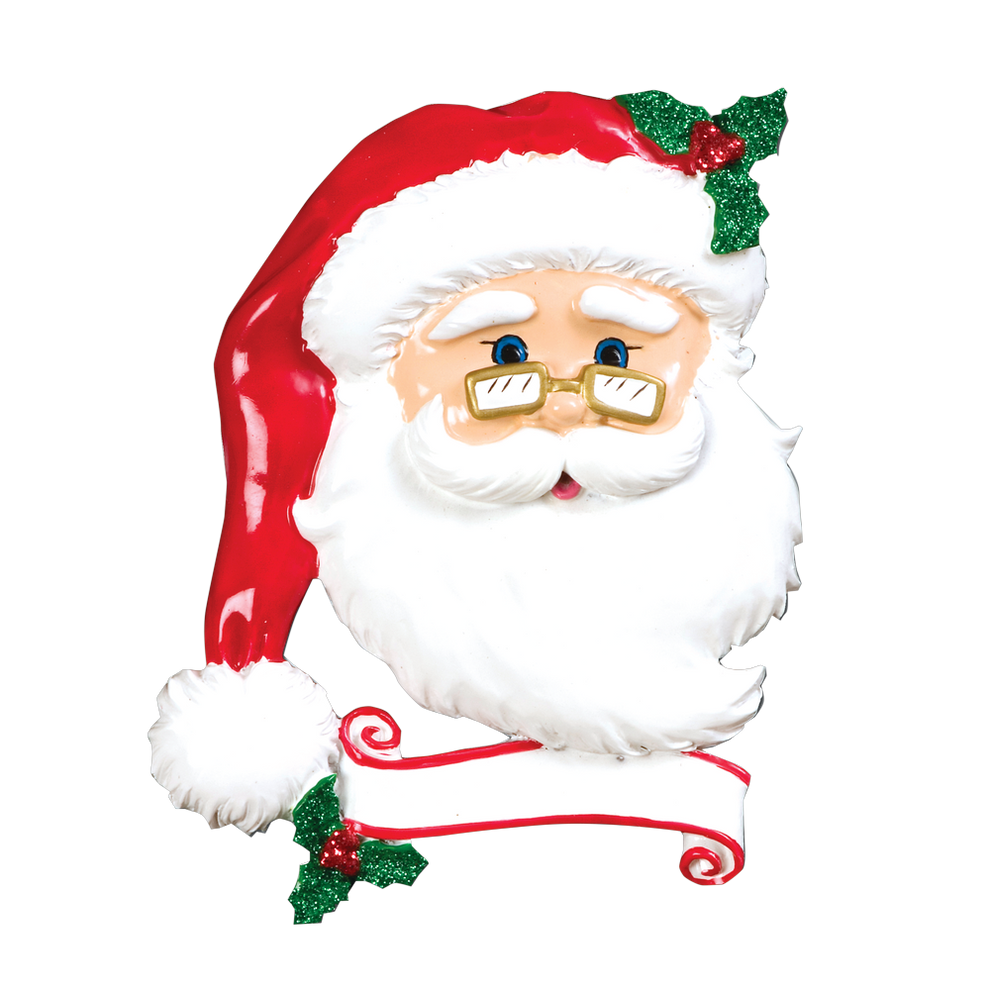 Jolly Santa Personalised Christmas Ornament