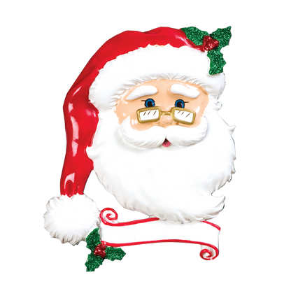 Jolly Santa Personalised Christmas Ornament