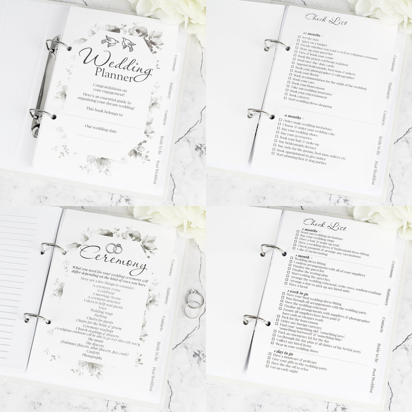 Personalised Botanical Wedding Planner