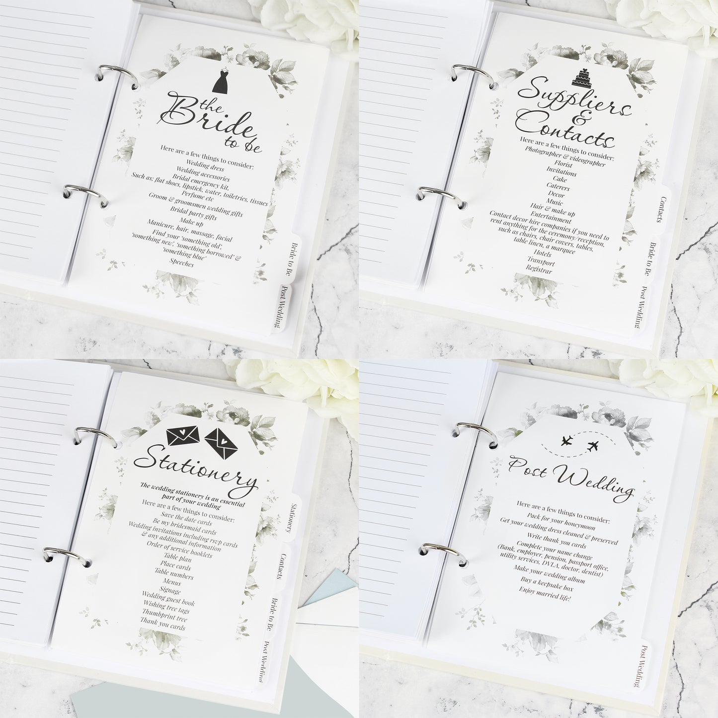 Personalised Botanical Wedding Planner
