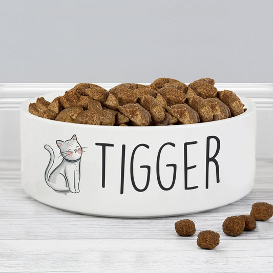 Personalised Cat / Dog 15cm Medium Pet Bowls