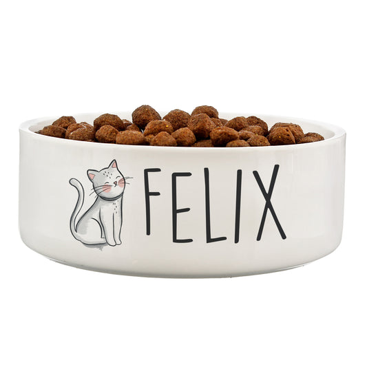 Personalised Cat / Dog 15cm Medium Pet Bowls
