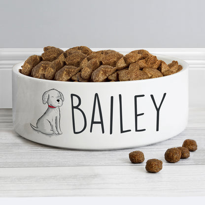 Personalised Cat / Dog 15cm Medium Pet Bowls