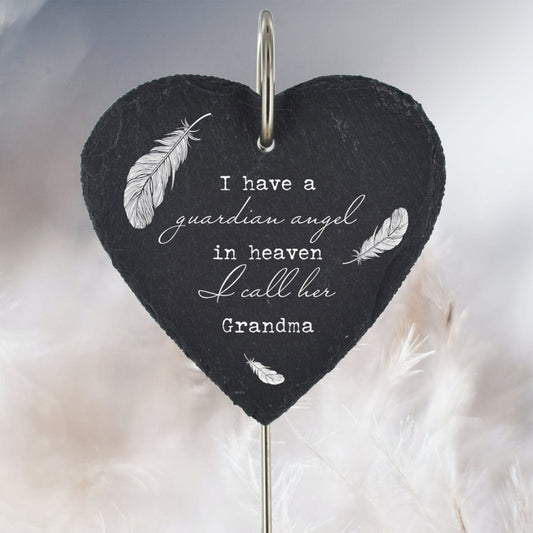 Gaurdian Angel Grave Memorial Slate Plaque