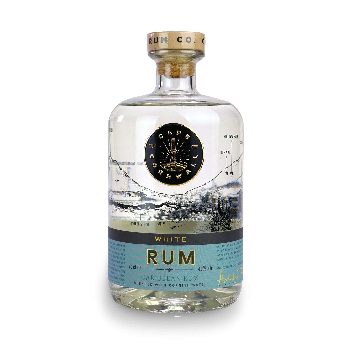 Cape Cornwall White Rum 70cl