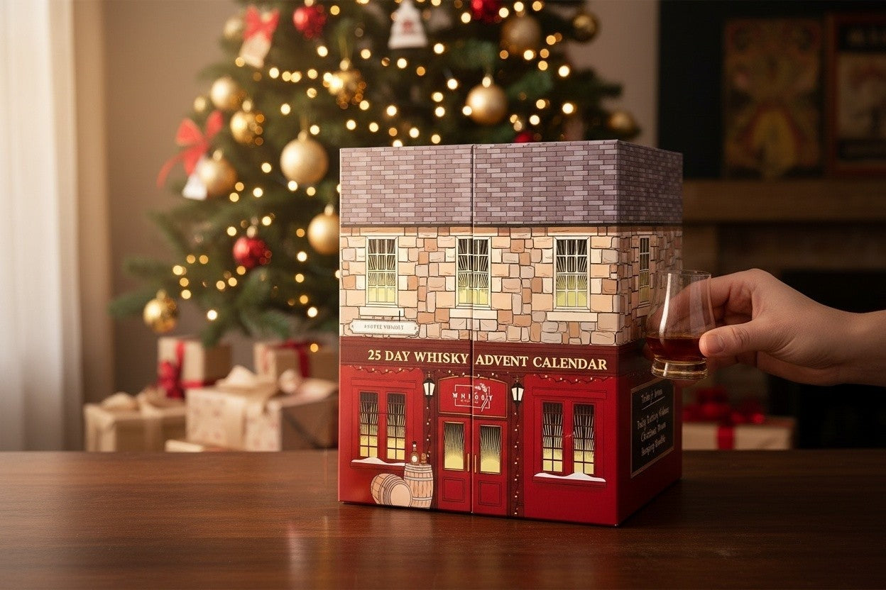 25 Day Scotch Whisky Advent Calendar. Includes Glass Bauble for Day 25 & Tasting Videos