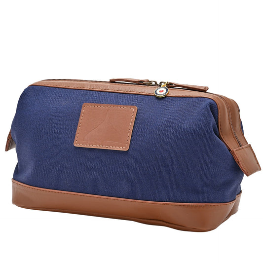 RAF Canvas & Faux Leather Washbag - Vulcan