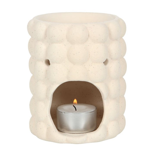 Cream Speckle Bubble Ceramic Oil Burner