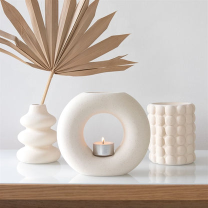Cream Speckle Bubble Ceramic Oil Burner