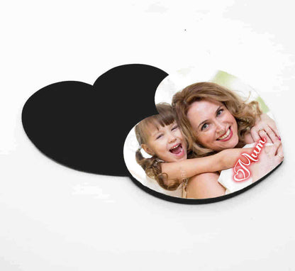 Personalised Metal Heart Fridge Magnet ~ Mothers Day