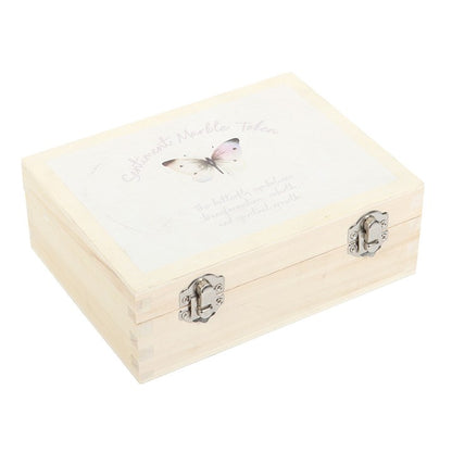 Box of 24 Marble Butterfly Keepsake Tokens in a Bag