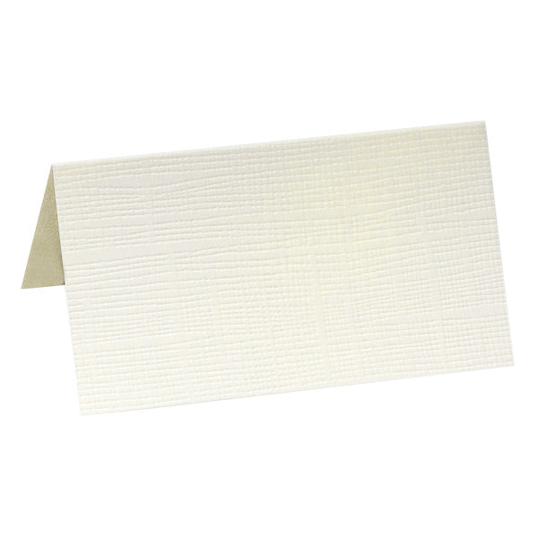 Silk Tent Place Card ~ Ivory or White, Pk 10