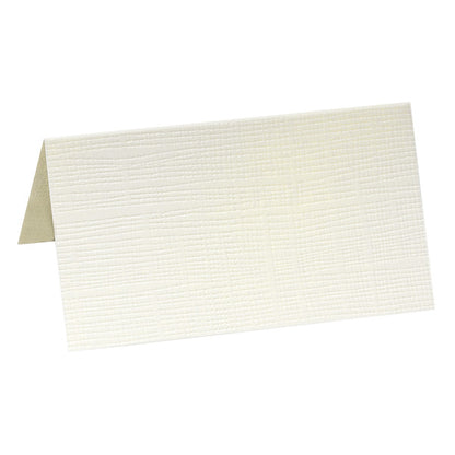 Silk Tent Place Card ~ Ivory or White, Pk 10
