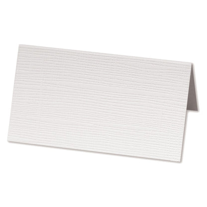 Silk Tent Place Card ~ Ivory or White, Pk 10