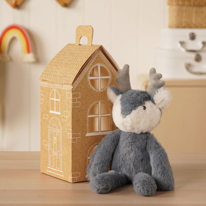 Blitzen The Plush Long Leg Petrol Blue Reindeer