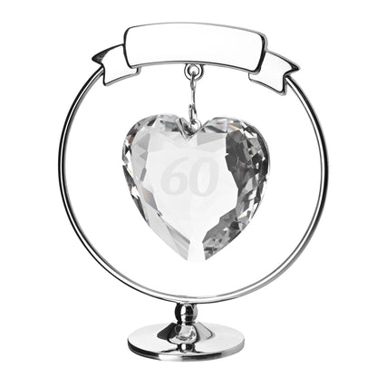 Crystocraft Freestand Crystal Heart  - 60