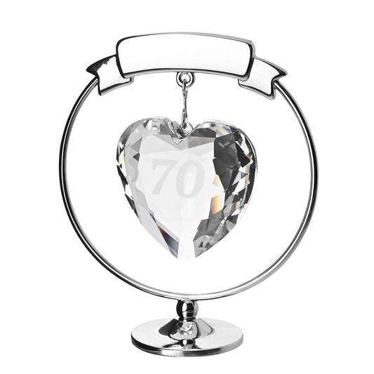 Crystocraft Freestand Crystal Heart  - 70