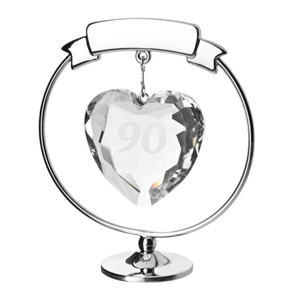 Crystocraft Freestand Crystal Heart  - 90
