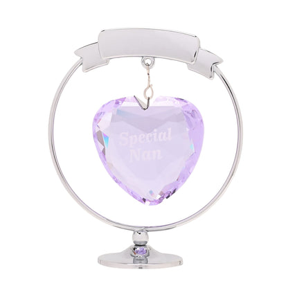 Crystocraft Chrome Plated Circle & Heart - Special Nan