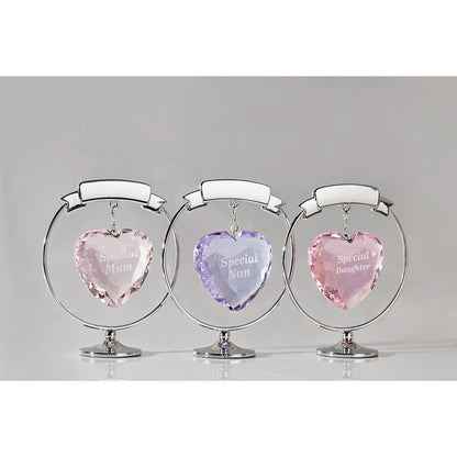 Crystocraft Chrome Plated Circle & Heart - Special Nan