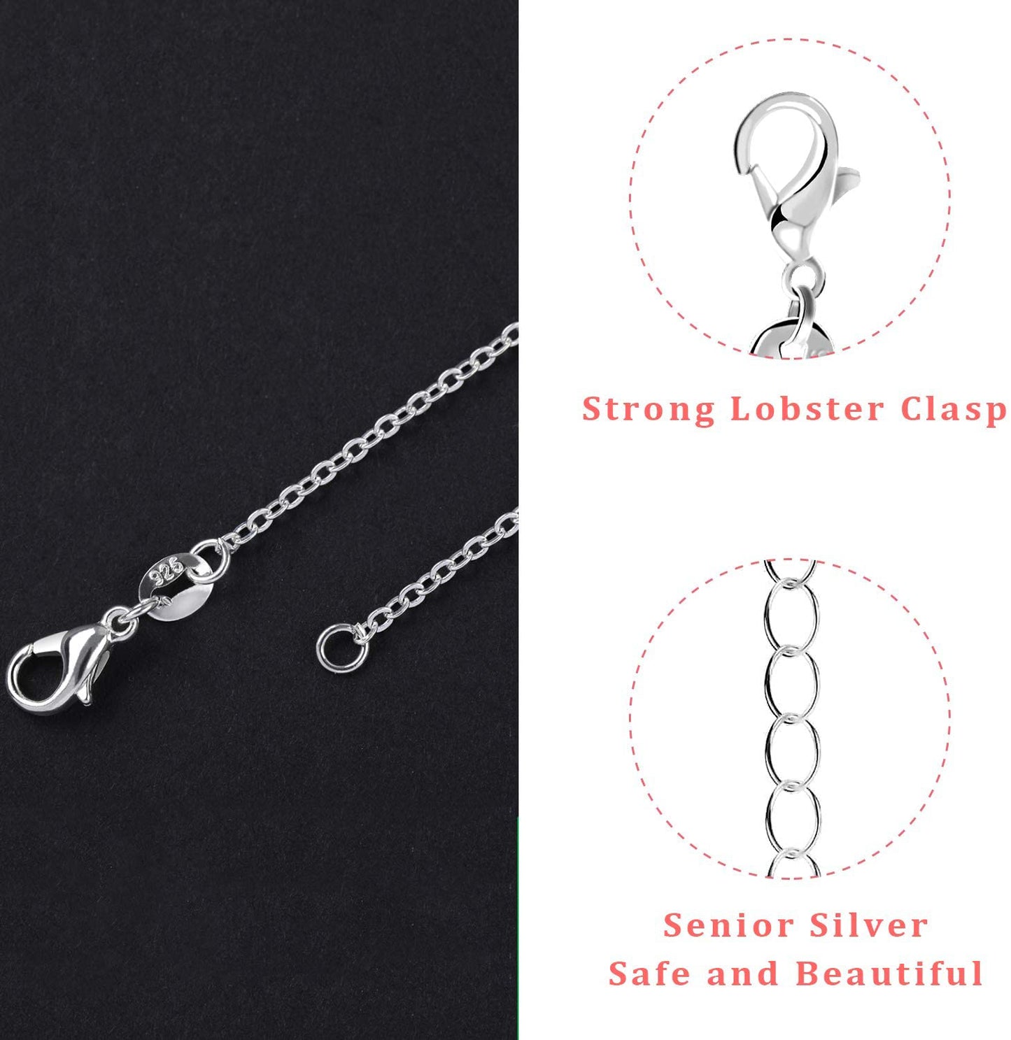 Sterling Silver 925 Necklace Chains - Snake / Cable