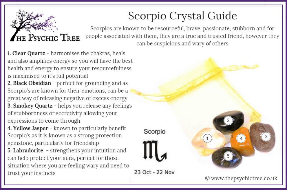 Scorpio - Sign Of The Zodiac Healing Crystal Pack