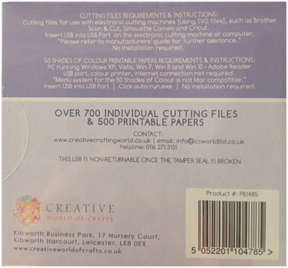 The Paper Boutique Vol II, Mixed Cutting Files & Papers on USB Memory Stick