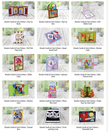 Kinetic Cards & Cute Critters - Cutting Craftorium USB