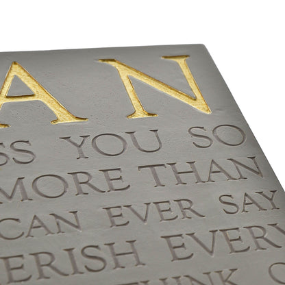 Thoughts of You Memorial Square Plaque - Nan