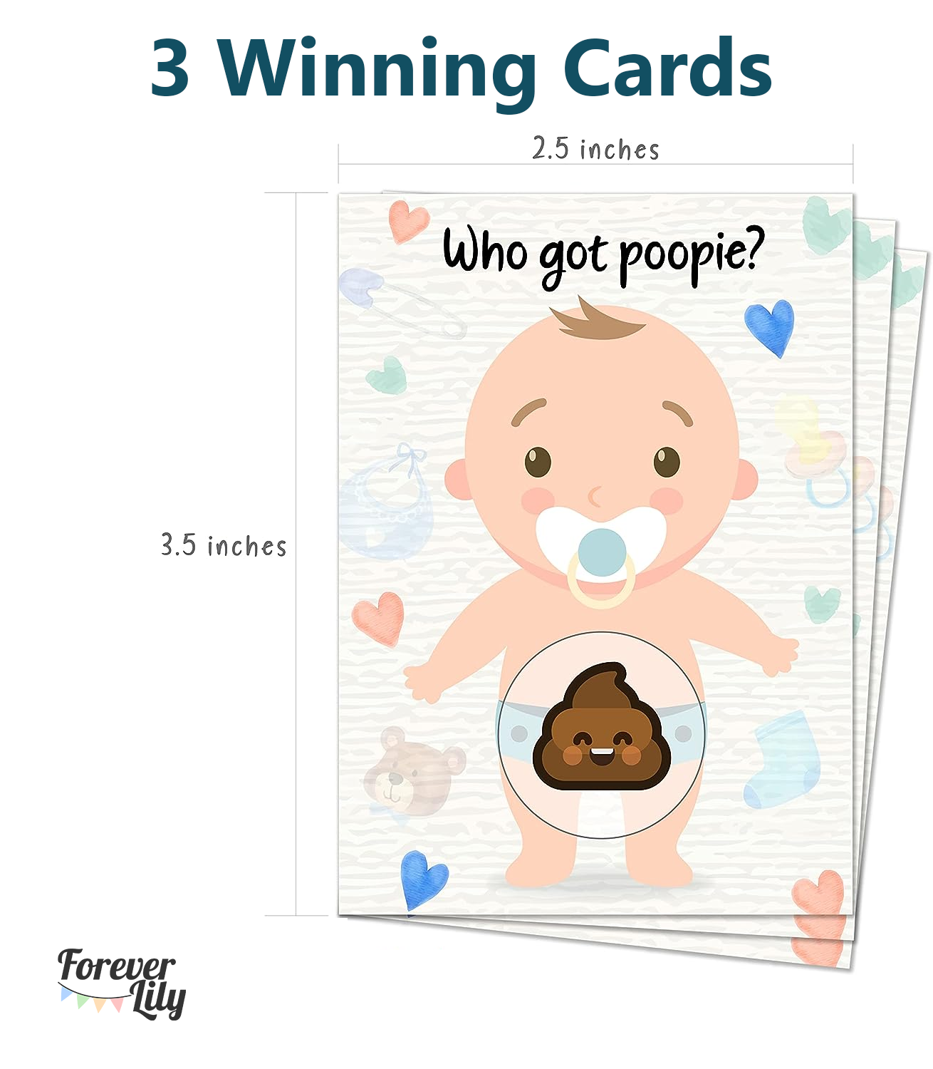 Baby Shower Games, Scratch Off Game, Silly Activity for Ice Breakers, Baby Shower Activity and Ideas