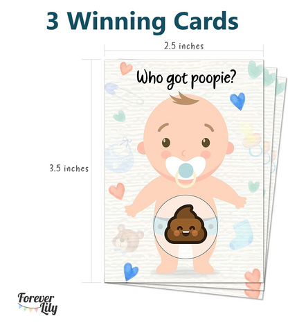 Baby Shower Games, Scratch Off Game, Silly Activity for Ice Breakers, Baby Shower Activity and Ideas