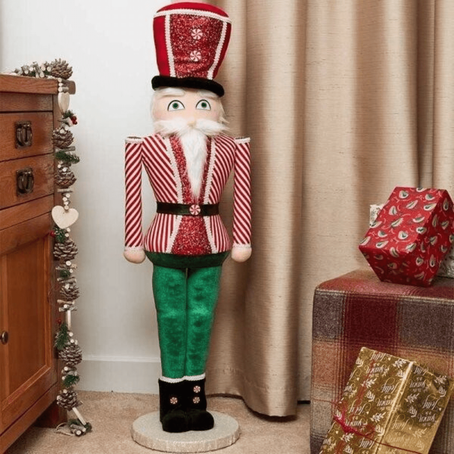 Christmas Plush Nutcracker Large Ornament