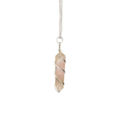Wire Wrapped Pencil Pendant, 25-30mm
