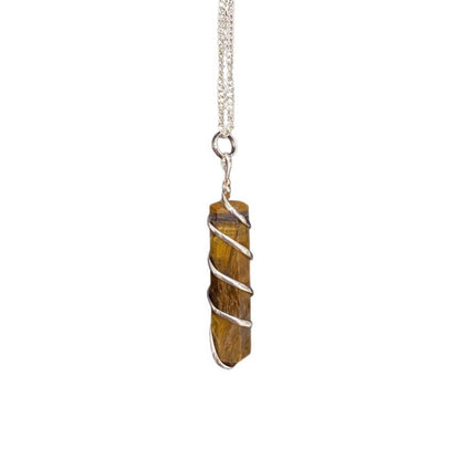 Wire Wrapped Pencil Pendant, 25-30mm