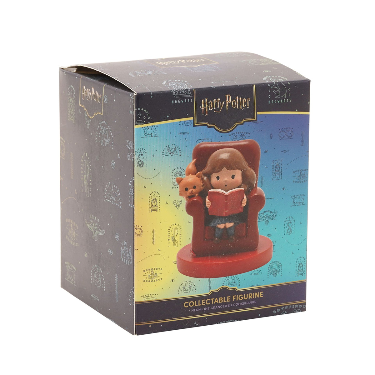 Harry Potter collectible figurine box showing girl in red armchair holding a book