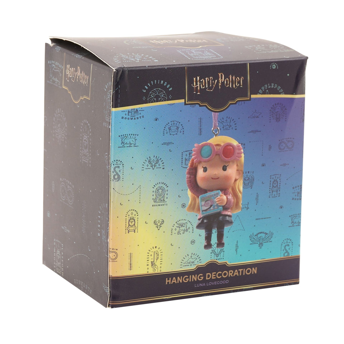Harry Potter hanging decoration box featuring Luna Lovegood with blue book