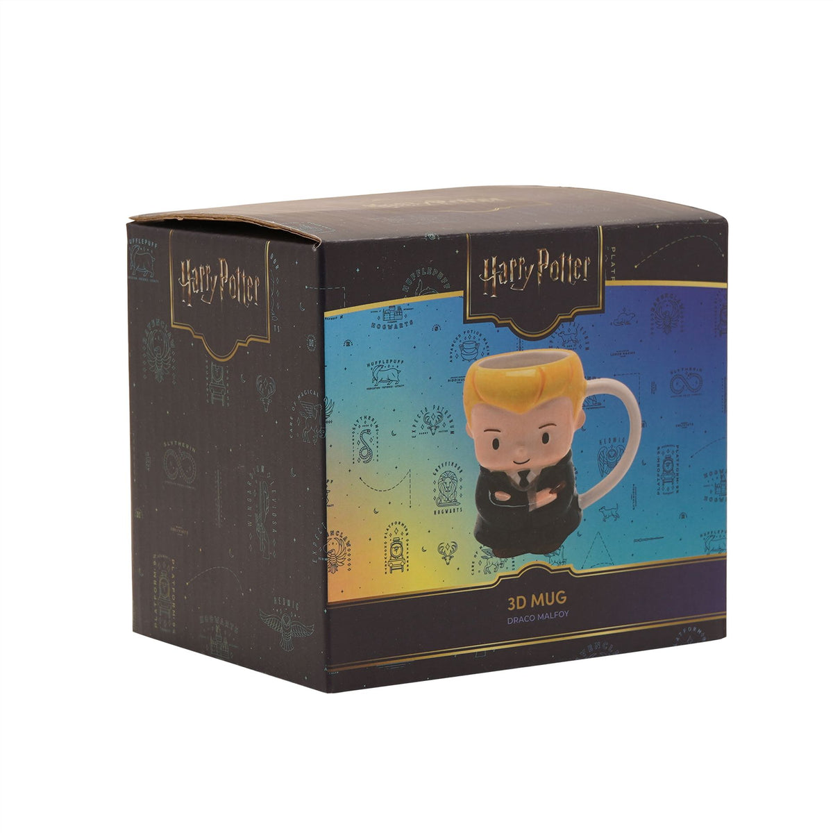 Harry Potter 3D mug box showing a blonde student character design